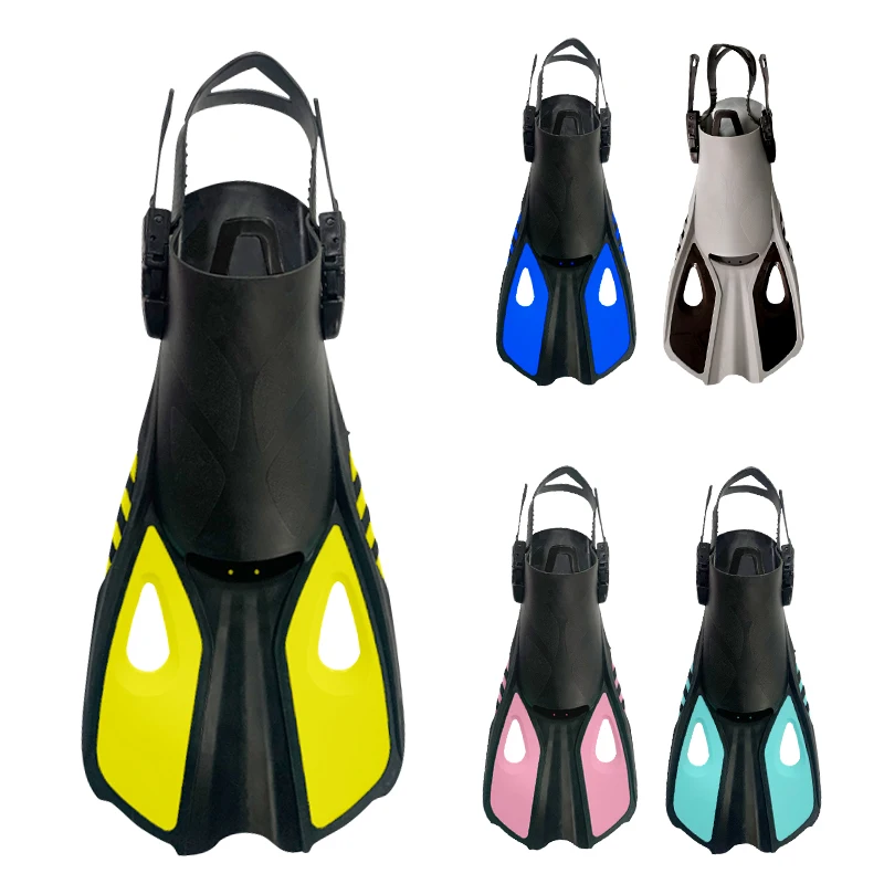 2022 scuba diving equipment swimming equipment short blade fins with tpr swim fins diving