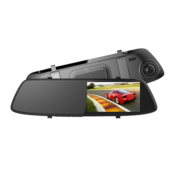 4.3 Inches HD Screen Dual Lens Rearview mirror Camera Recorder 170 Degree Wide Angle Auto Rear View Camera
