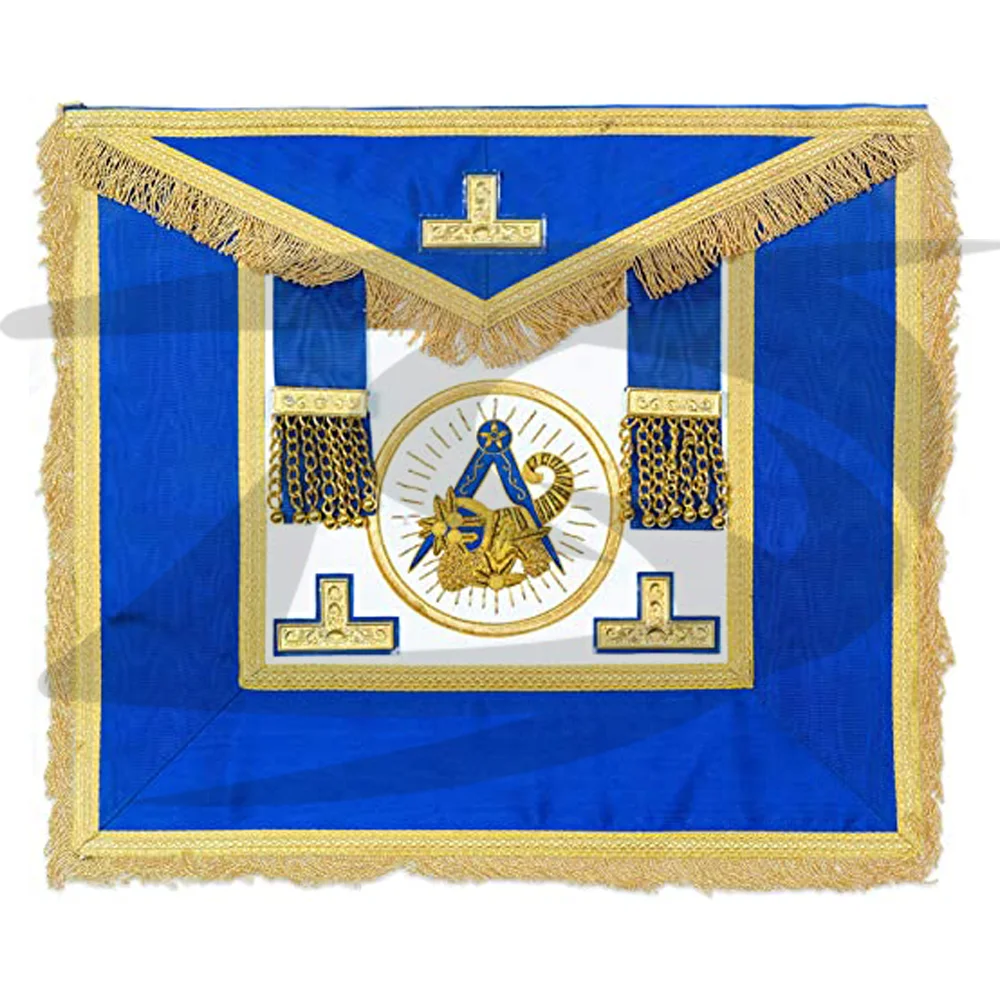 
USA Texas Lodge Masonic Regalia Apron Gold Chain With Purple Velvet Aprons 