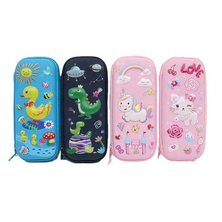 Cartoon Cute Creative Children Foldable Stationary Storage Package Pencil Bag boys girls