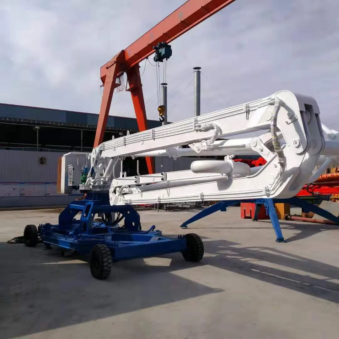 
Construction machinery 15m 17m walking type hydraulic mobile concrete placing boom for sale 