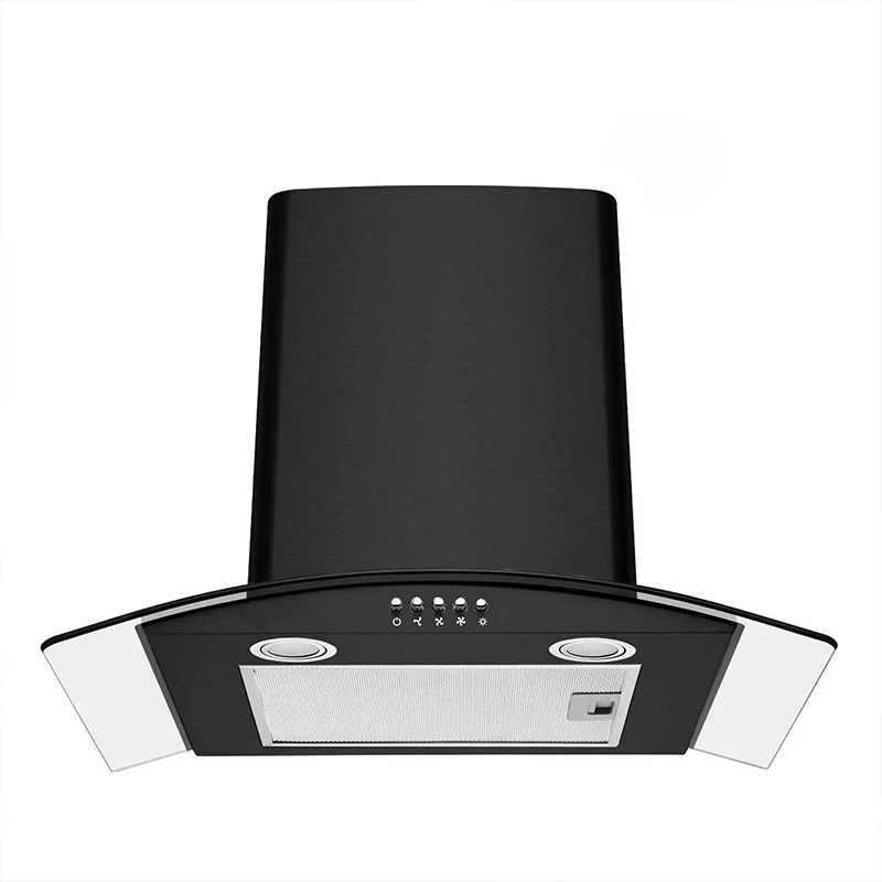 Кухонное приспособление, черная вытяжная бленда Европейского диапазона из нержавеющей стали