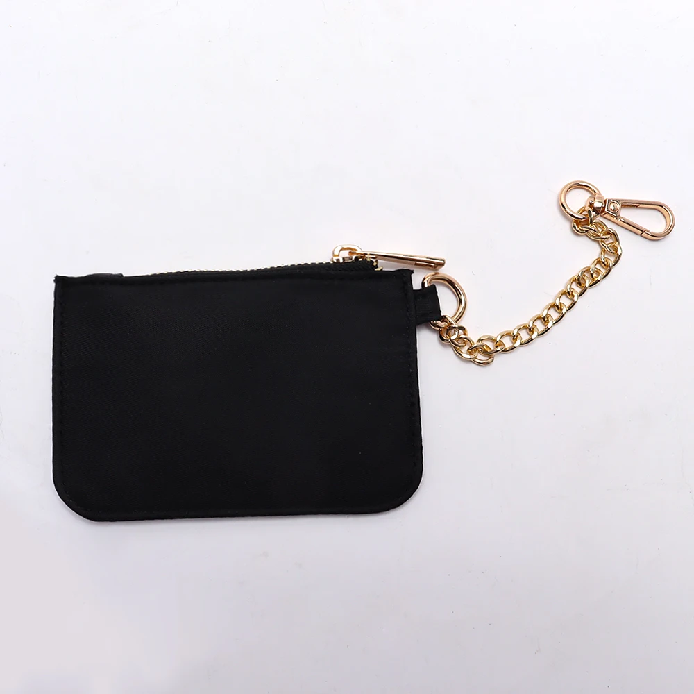 Fast Shipping Candy Color Waterproof Nylon Cute Small Mini Wallet Girls Women Nylon Zipper Money Pouch Mini Keychain Coin Purse