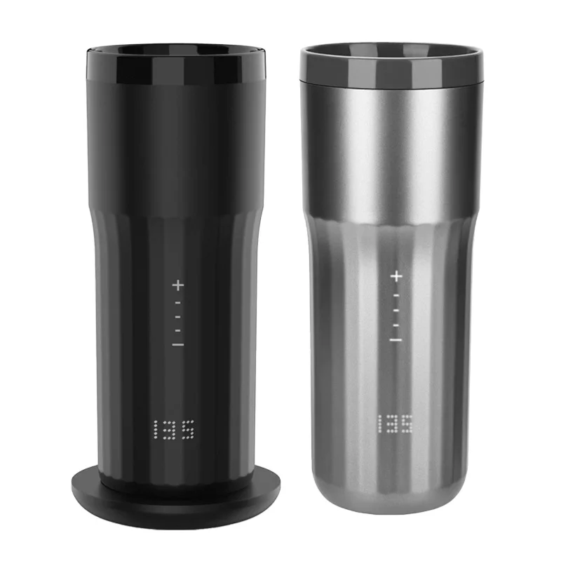 Wholesale temperature controlled travel tumbler Smart drinkware water bottle self-heating coffee mug Electric Heated Cup