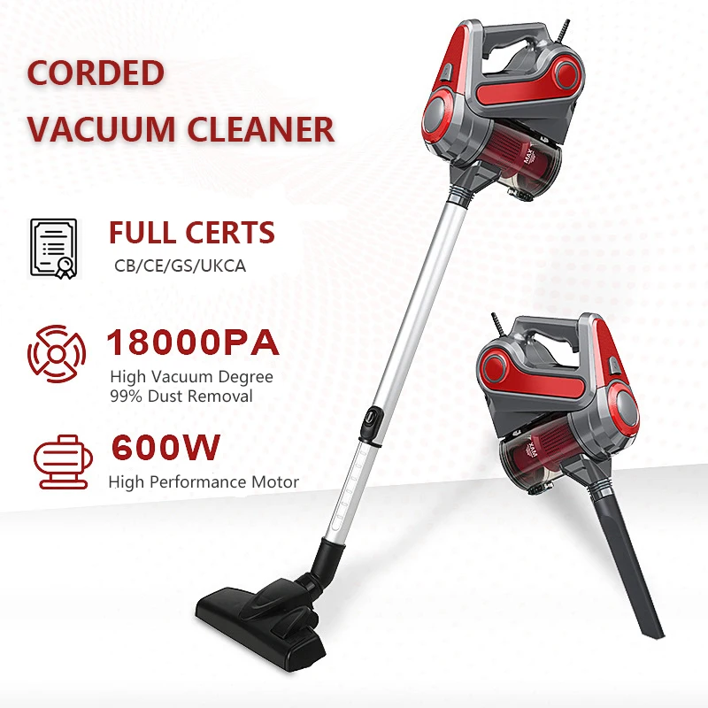 Vacuum cleaner 600W powerful handheld cyclone portable stick corded vacuum cleaner