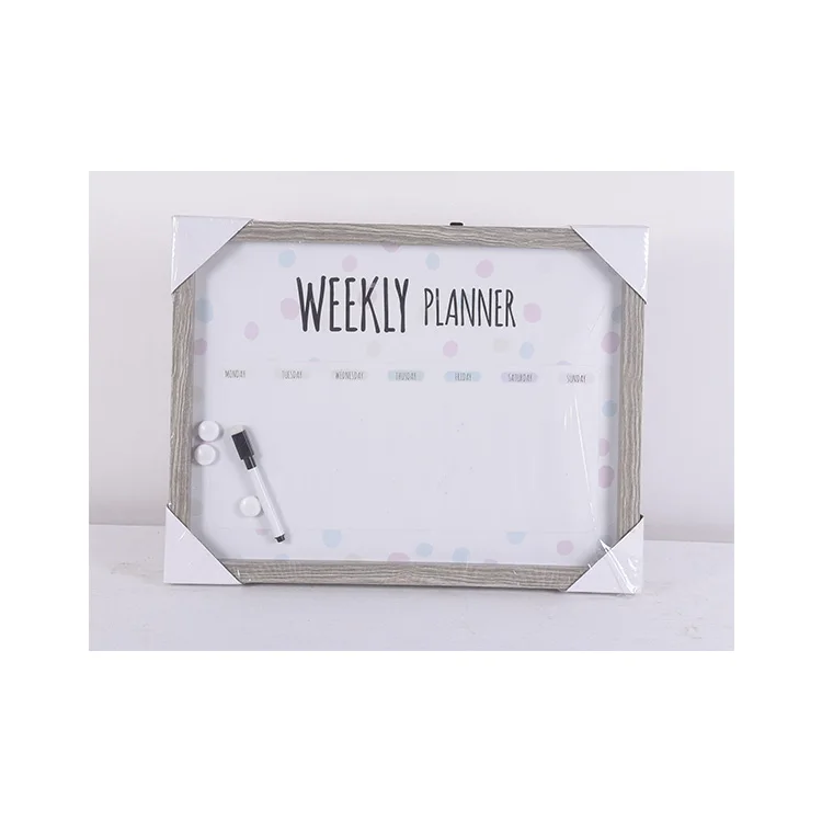 
Wholesale Dry Erase Magnetic Whiteboard Weekly Planner Personal Calendar Board 