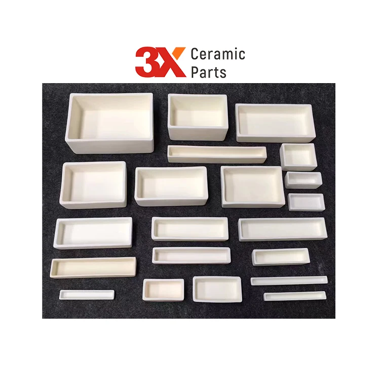 3X Ceramic Parts ODM OEM CNC Machining Metal Nitride Zirconia Silicon Carbide Alumina Ceramic Crucible for Melting Gold Silver