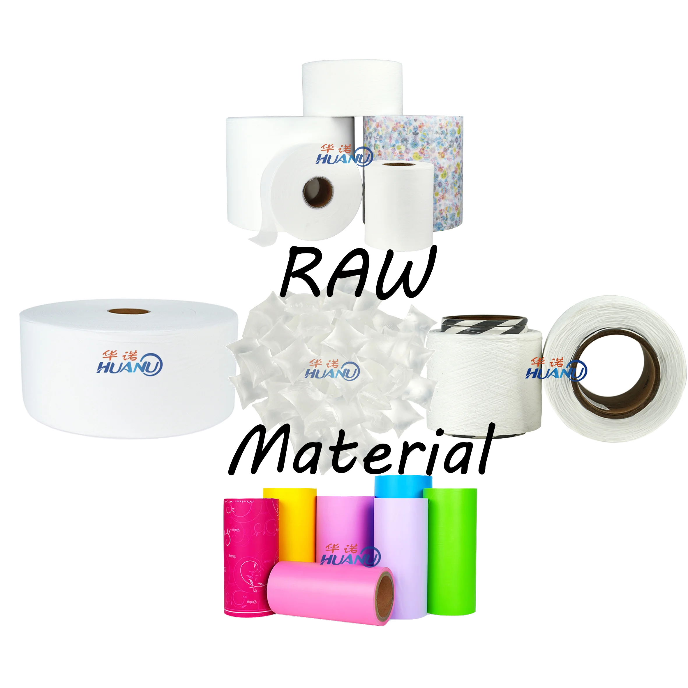 Sanitary Napkins Breathable Fabric Roll Sap Spandex Yarn Material Women Sanitary Pad Making Raw Material For Production