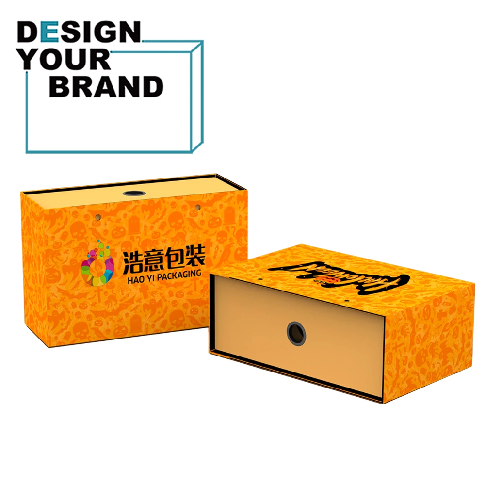 Custom boxes with logo packaging Luxury Clothes Shoes Gift Packaging Paper Box shoe valet box with Handle