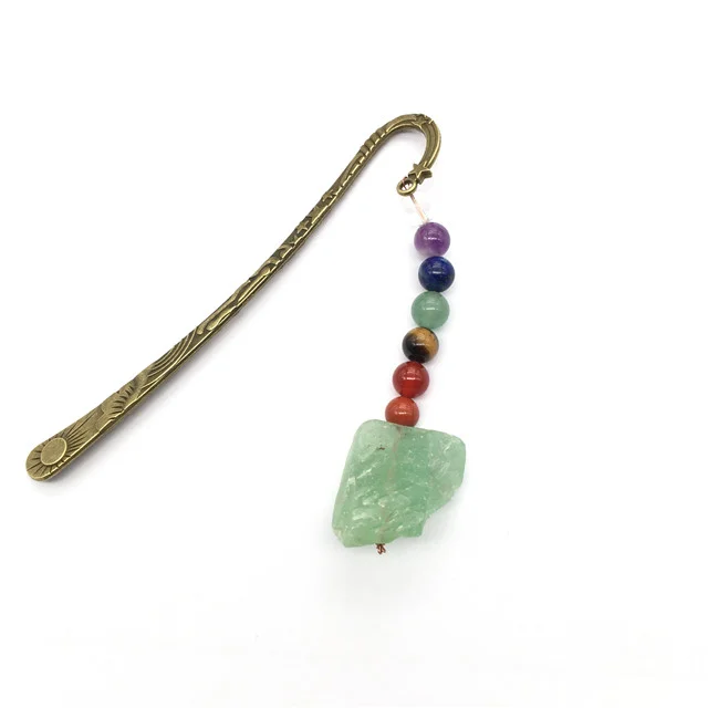 Wholesale Stone Crystal Natural Crystals Healing Stones Rose Quartz Bookmark Designs for Kids Handmade Bookmarks Sale