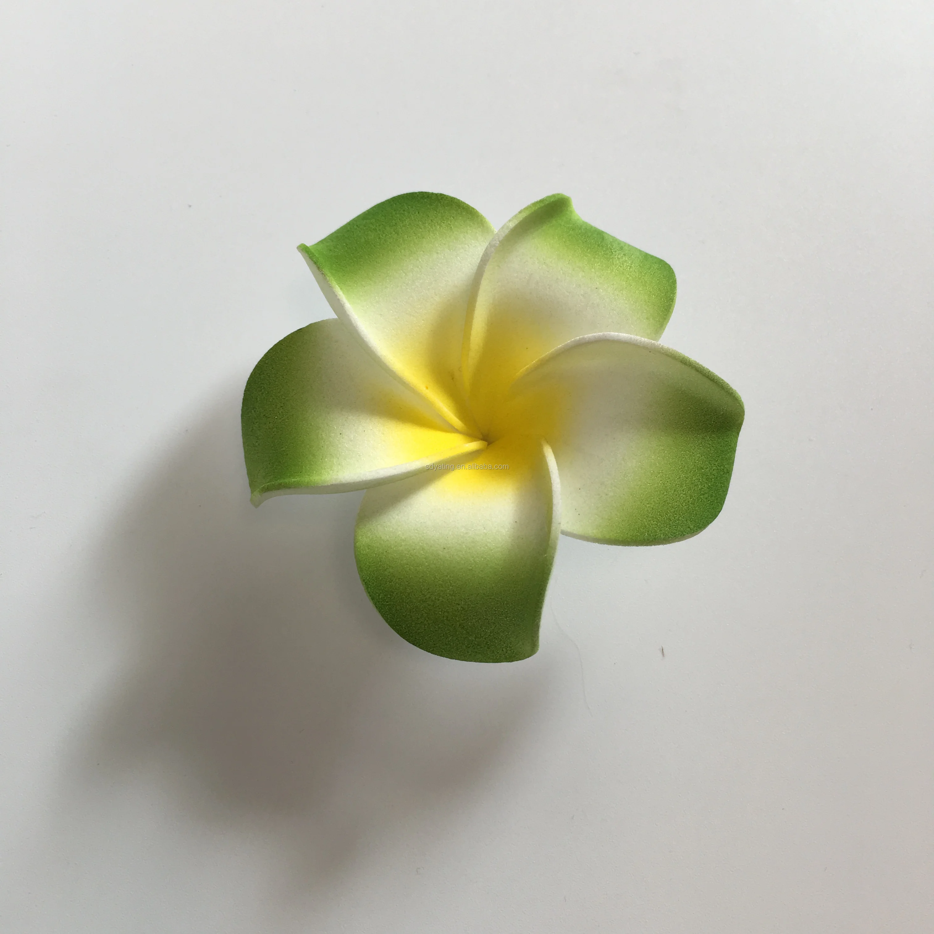 Hawaiian Beach EVA Foam Flower hawaiian plumeria flower hair clip hawaiian ear flower for Hat Decoration