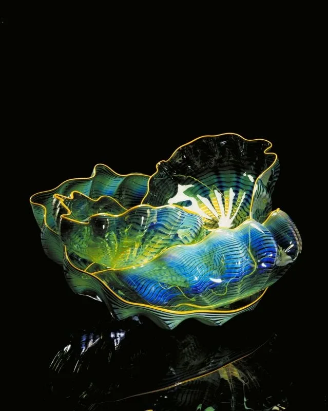 Nordic Style High Quality Murano Glass Bowl Hand Blown Colored Glass Decoration for Home Decor