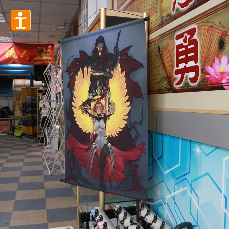 China Suppliers Wholesale Anime Wall Scroll for Home Decor Japanese banner