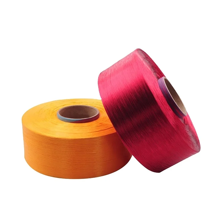 customized 300D/144F Polyester Filament Dope Dyed FDY Yarn sample available