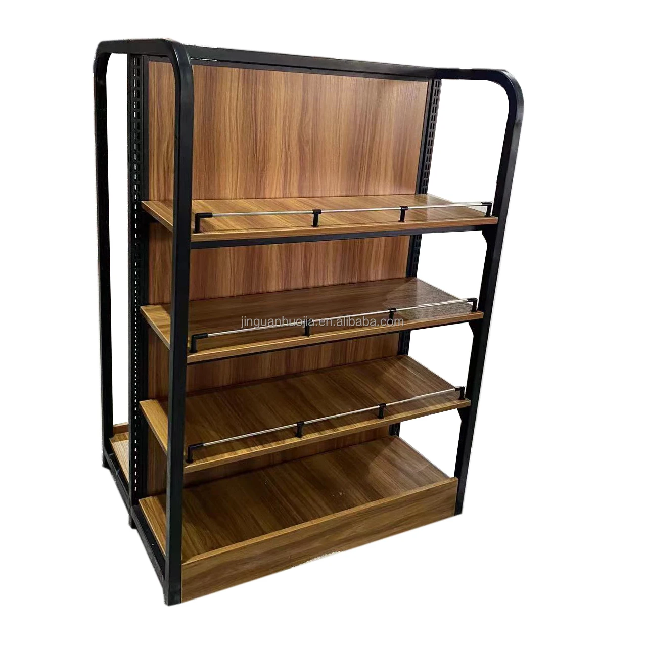 Современная дешевая и популярная витрина для розничного магазина деревянная настенная подвесная мебель полка гондолы супермаркета