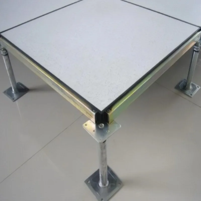 Calcium Sulfate Anti-Static Flooring 600x600mm Raised Commercial Floor Panel with Hollow Design pvc floor