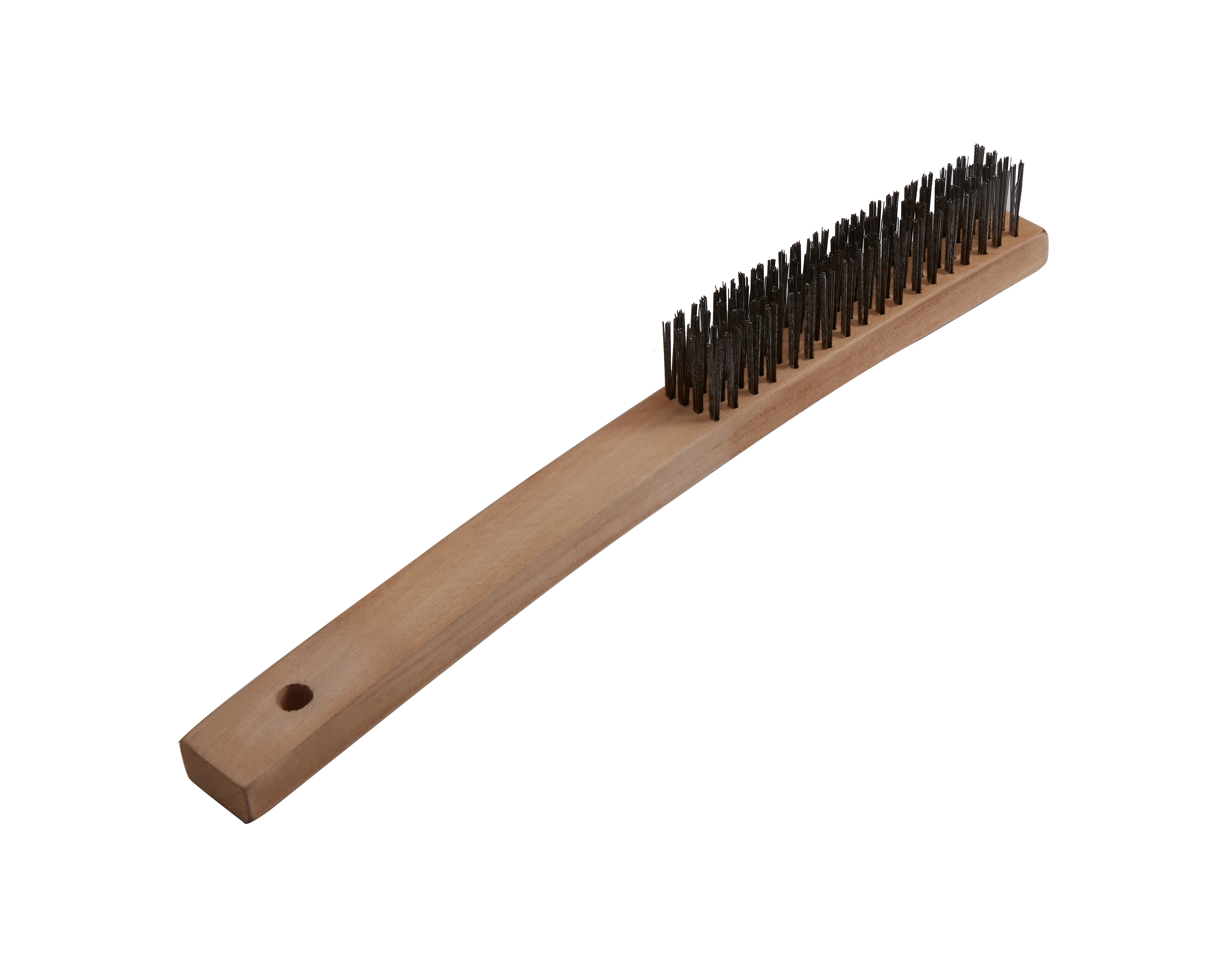 Factory direct wholesale high quality high temperature resistant long Brass brush steel wire brush wooden handle for polishing