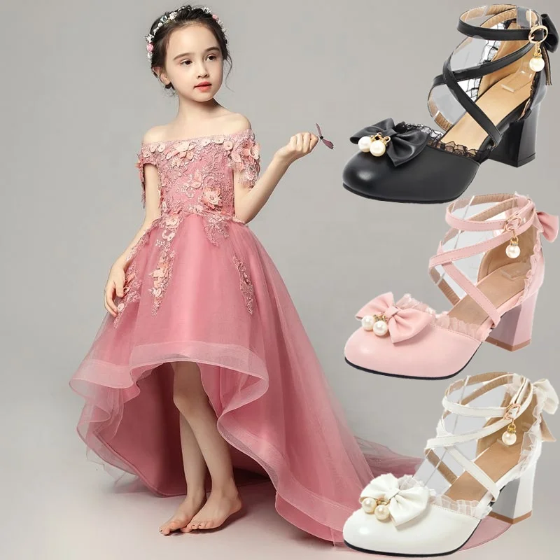 Fashion Children Princess Sandals Cinderella Crystal Shoes Children High Heels Girls Sandals