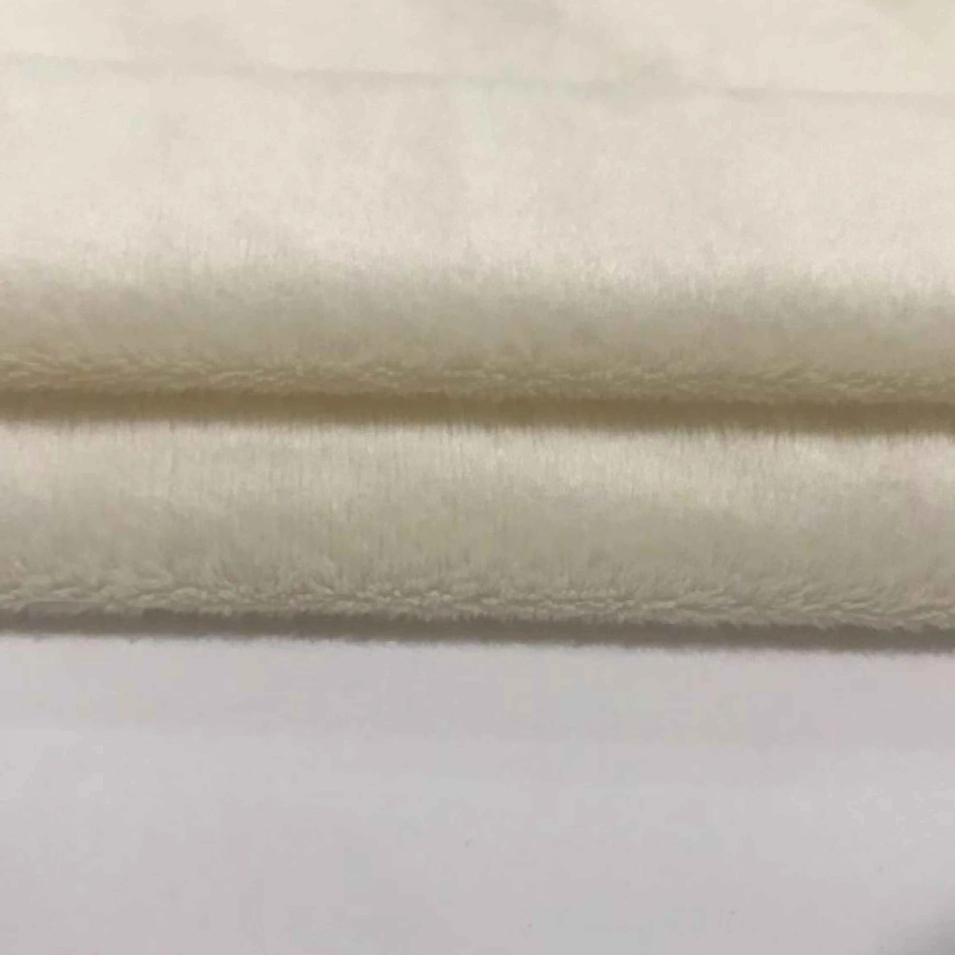 100% polyester solid color soft velboa fabric for toys