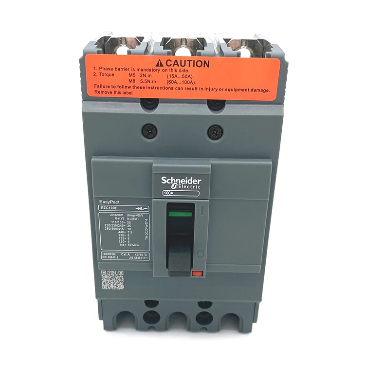 MCCB Yueqing Manufacturer 3P 63A 75A 80A EZC100F Easypact EZC Molded case circuit breaker
