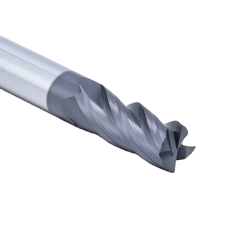 ZHY China Manufacturer High Quality Solid Carbide Square End Mill CNC Milling Cutter For Metal 60mm
