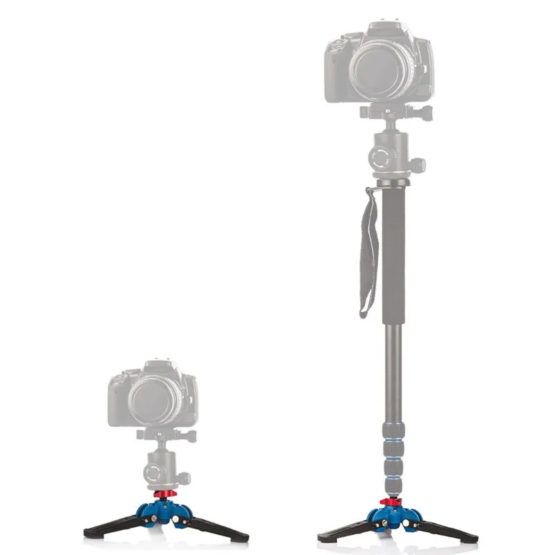 
Manbily M-1 Hydraulic Universal Mini Three Feet Support Tripod Stand Base Monopod Stand for Monopod Ball head with 3/8