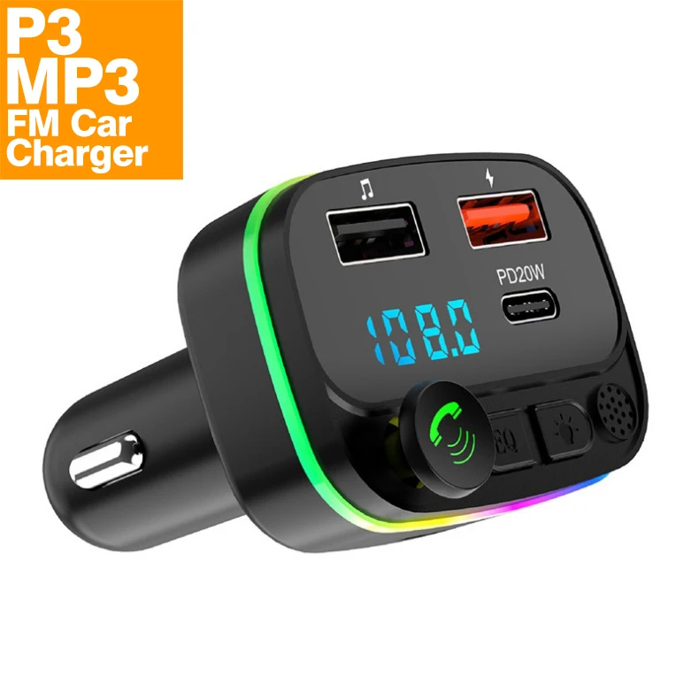 P3 B2 Factory Hot Sales Fm Transmitter Car Mp3 Player For Car blue tooth Radio Receiver For Wireless Handsfree Car Kit charger