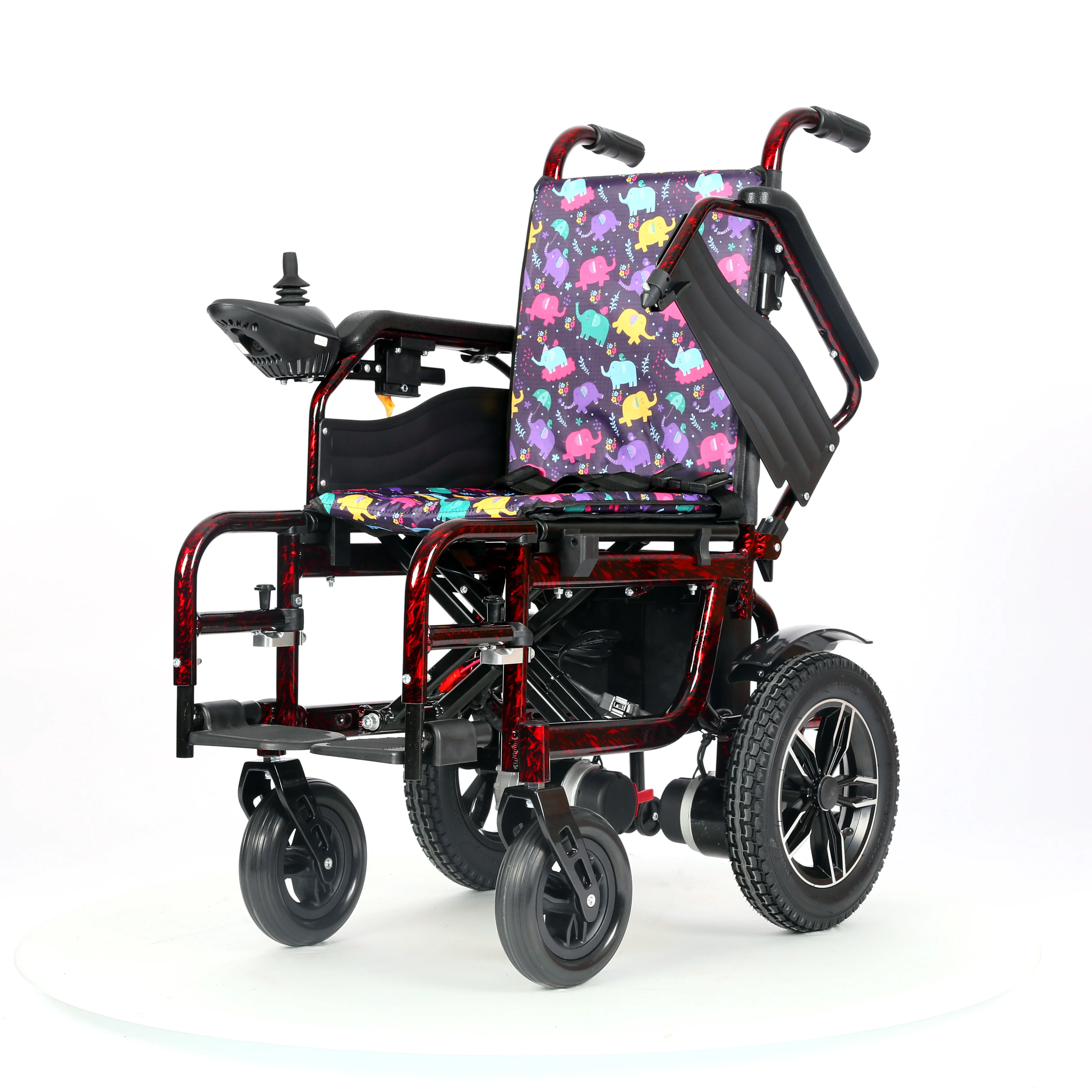 Wholesale Foldable Lightweight Folding Motor Children Electric Wheelchair For Disabled Kids