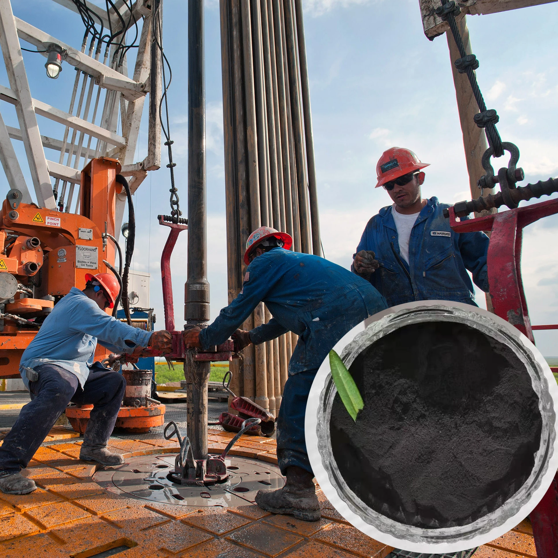 China Ningxia Humate mineral leonardite petrochemical products oil drilling causticized black powder