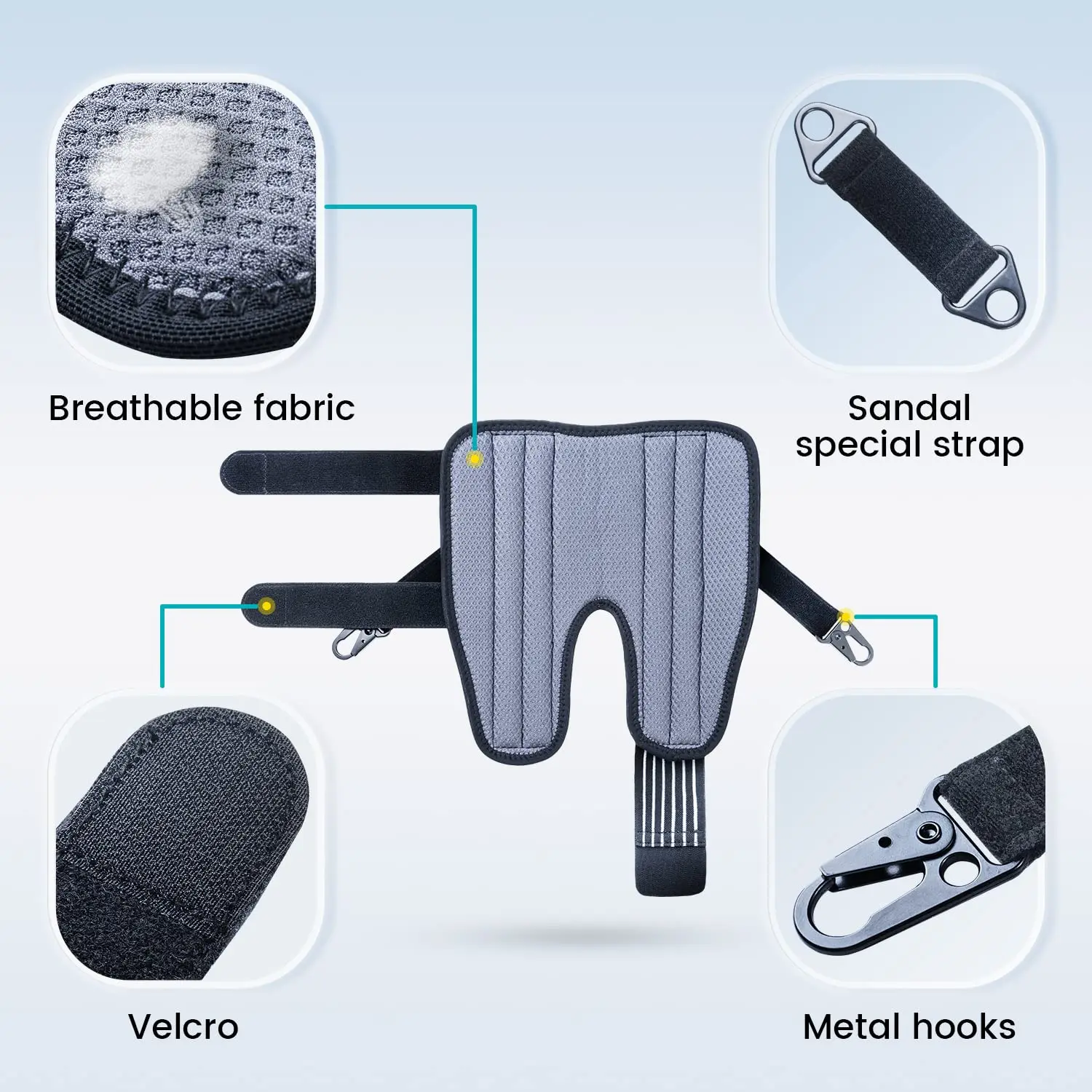 Youth Adjustable Nylon and Cotton Ankle Brace Compression Protection Sleeve for Sports Achilles Tendonitis