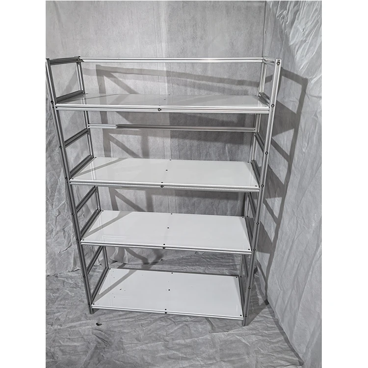 High Quality Security Aluminum Home Decoration Storage Layer Modern Style Book Shelf 4-Layer Bookshelf