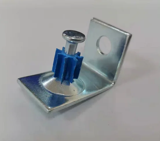 high quality PK drive pin with metal right ceiling clip