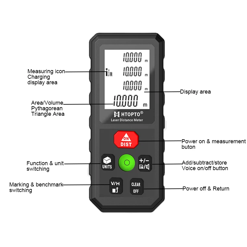 OEM laser distance meter 40m smallest laser distance meter  Range Finder Rangefinder 40m 60m 80m 100m  120m Electronic Tape