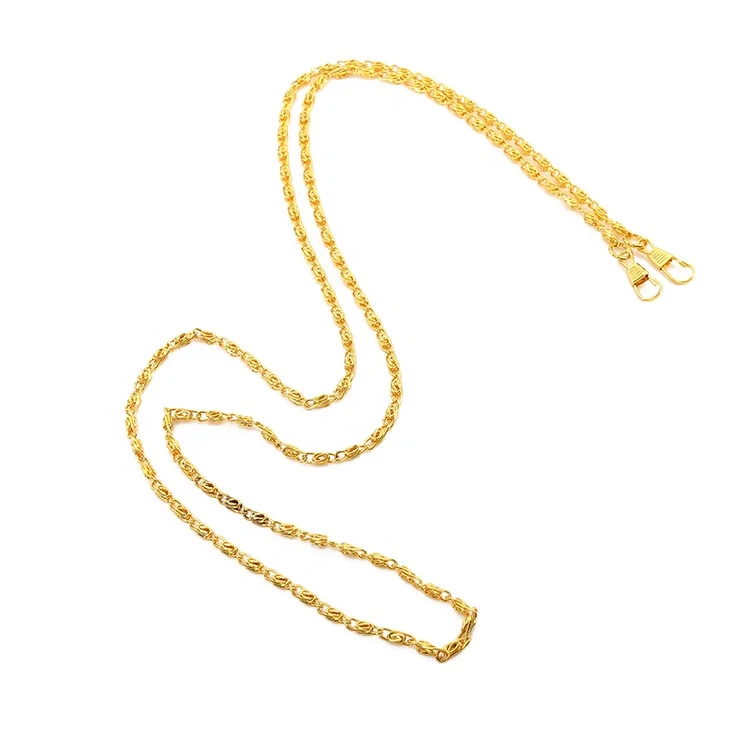 Detachable wholesale metal handbag chain for purse, bag parts chain for bag accessory with trigger hook