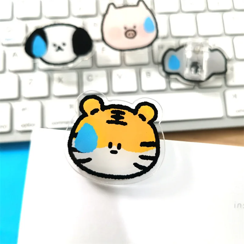 Custom Design Memo Paper Journal Planner Notebook Reminder Note Stationery Acrylic Clip