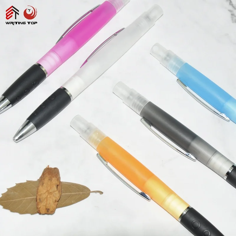 
Factory promotional spray ballpointpen with customer LOGO which can fill liquid and sanitizer 