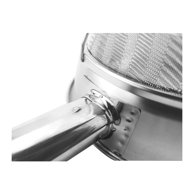8/10 inch commercial colander Steel Mesh filter stainless steel china cap strainer notch wire filter for restaurant filter