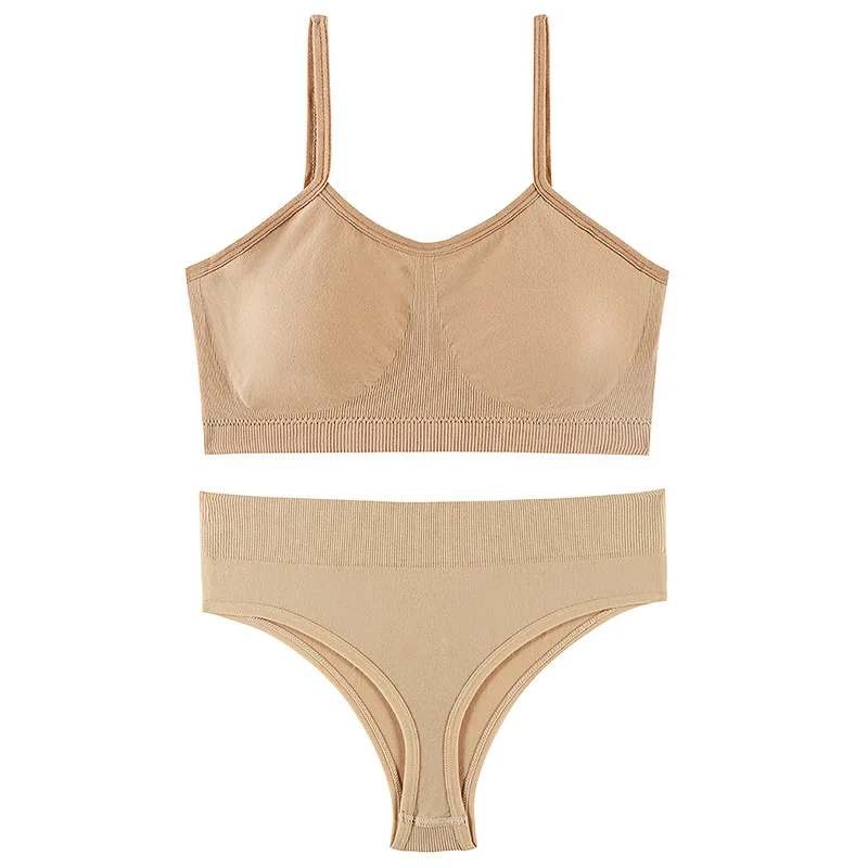 Wholesale wireless ladies sexy panty and bra sets plus size bra and panties set for fat girls