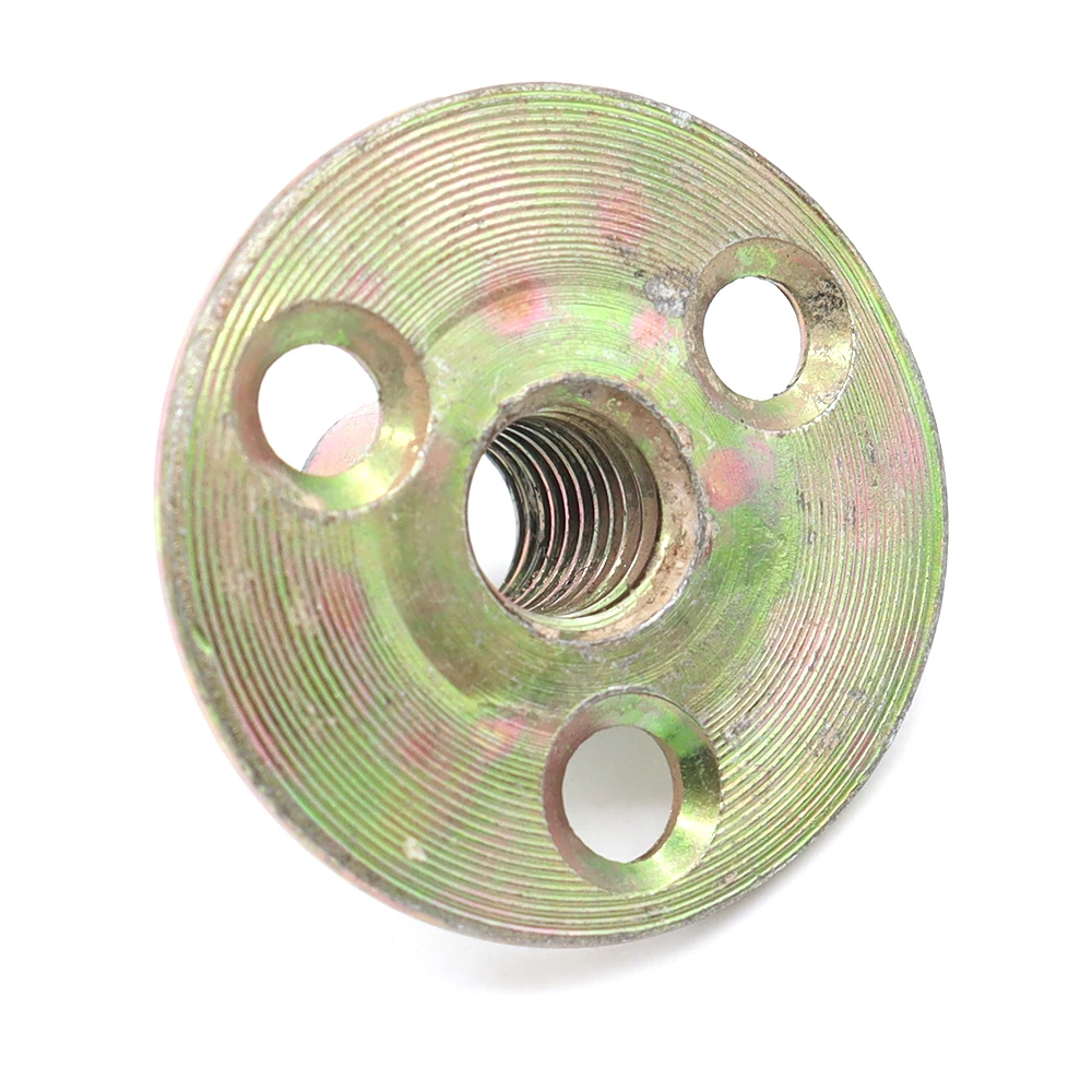 M8 M10 Steel Furniture Lock Nut Locknut Three Holes Flange Disc Base Nuts