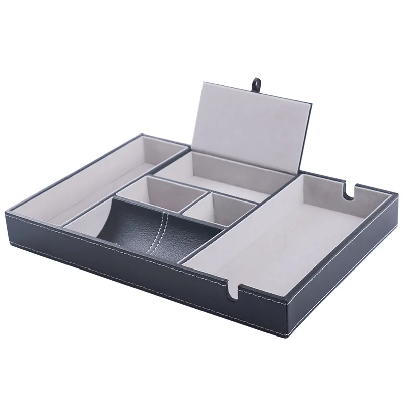 Hot-selling In Stock Accept Order Directly Valet Tray - Men Jewelry Keys Watch Organizer On Table Valet Box
