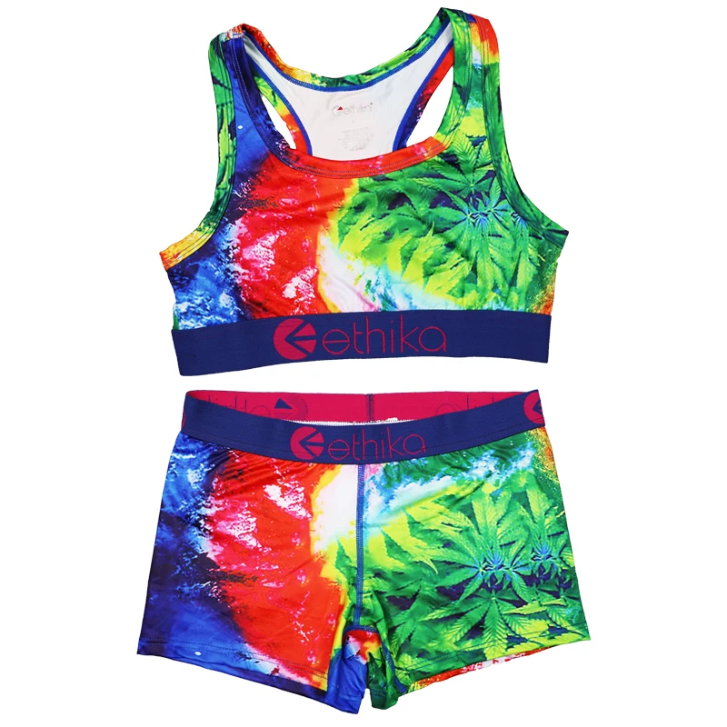 
Fashion ethika women set girls ethika suits 2pec set underwear women 