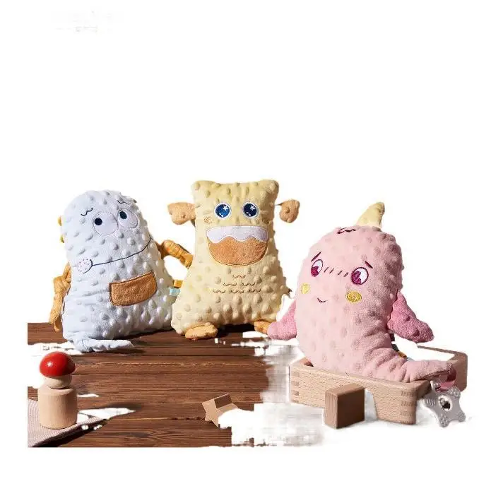Infant appease Toy an Adorable Educational Plush Doll and Baby Rattle, Perfect as a Soothing for Your Little Ones