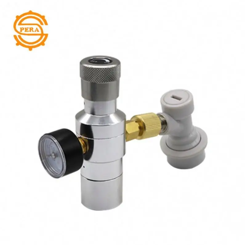 CO2 Mini Gas Regulator Pressure Gauge Fit for Homebrew Draft Beer Soda Beer Making Tools