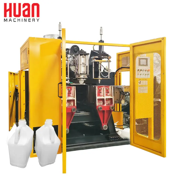 5l 6L eingine oil square bottle drum extruder 6 l horizontal type 5liter jerry can producing  blow molding making machine