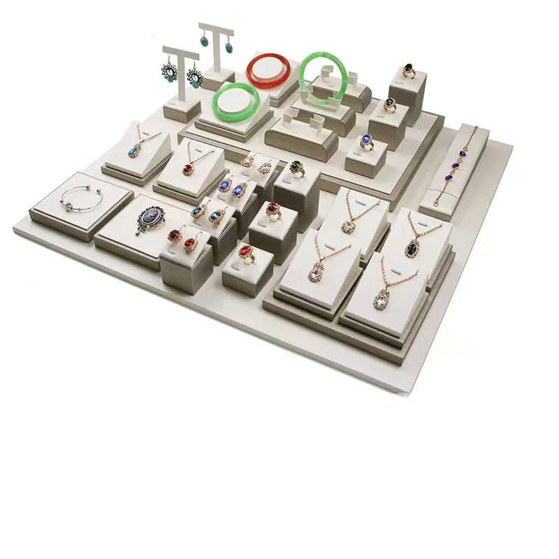 Hot Sale High Quality Jewelry Display Stand Holder Bracelet Necklace Ring Earring Holder Jewelry Display Stand Set