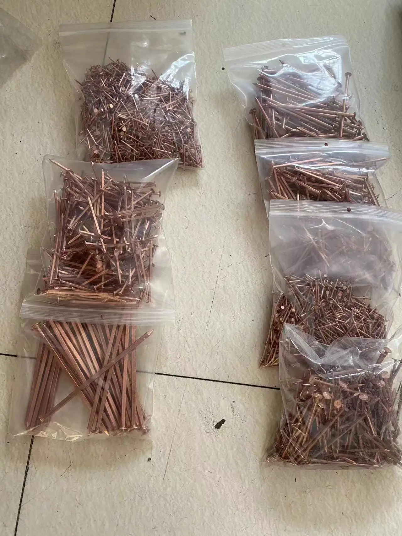 High quality smooth shank copper square boat nails square boat nail