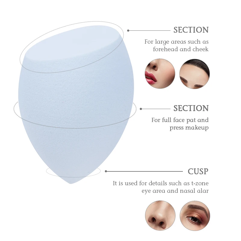 Factory Wholesale Blender Egg Set Custom Logo Packaging Private Label Beauty Sponge Blender