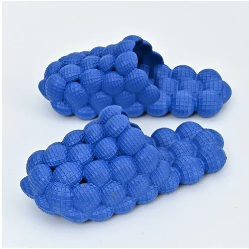 Customizable Female & Male Bubble Fashion Home SPA Slippers Clogs & Mules with Personalities Add Charm and Water Brick
