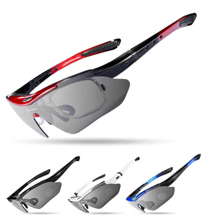 Polarized Cycling Glasses 5 Lens Clear Bike Glasses Eyewear UV400 Proof Outdoor Sport Sunglasses Men Women Oculos Gafas Ciclismo