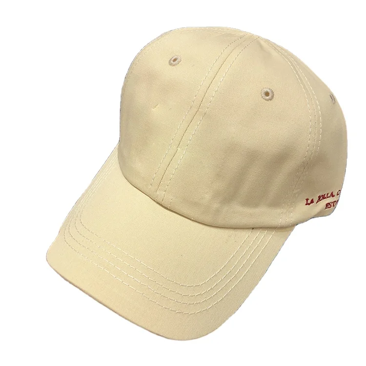 Fashion Retro Solid Color Custom Made Wholesale Outdoor Motion Embroidery Spring And Summer Washable Baseball hat